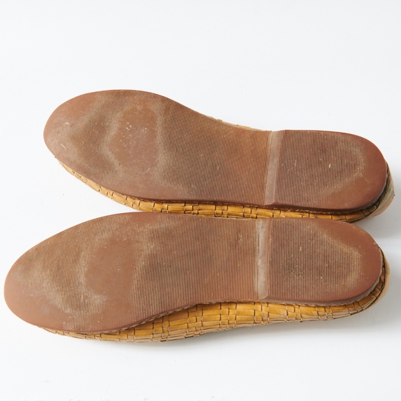 80s - SUSAN BENNIS - WARREN EDWARDS - Loafer - Men\'s - 10 - Tan Woven